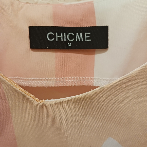 Chicme Sexy V Neck Chain Link Strap Camisole Tank Top Relaxed Fit Size M Gld Sun - Picture 7 of 7